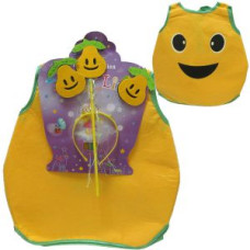 костюм карнавальный "Груша" (накидка, ободок, жезл) 43х47см.  10063