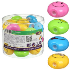 чинка Zibi Smile 1 отв., пласт. корпус з контейнером  ZB.5524  (24/1152)