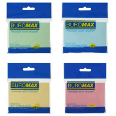 блок з клейким шаром Buromax 76х102мм. 100арк. асорті  ВМ.2313-99  (12/144)