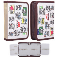 пенал Bourgeois KJ7053 на блискавці, з двома клапанами  (24/72)