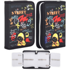 пенал Bourgeois KJ7449 на блискавці, з двома клапанами  (24/72)