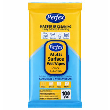 серветки вологі для очищення поверхонь Perfex білий оцет та харчова сода 100шт. (12)