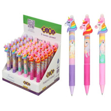 ручка Zibi Unicorn "пиши-витирай" гелева 0,5мм. синя  ZB.2214-99  (36/864)