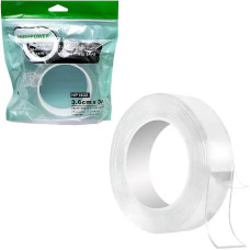 стрічка клейка Nano Tape двостороння прозора 3,6см.х3м.  336/117968  (1/100)