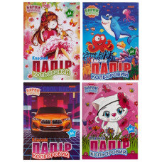 папір кольоровий Polly  А4 7кол./14арк. скріплений "книжкою"  (40)