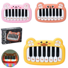 піаніно 14,5х9,5х3,5см. муз.,звук,світло, рег. гучн., картки, на бат. в кор. 15х10,5х4см. НМ-11 (48)