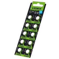 батарейка Videx таблетка AG7 (LR927)    (10/100/1600)