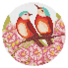 алмазна мозаїка Ідейка кругла d-19см. "Весняне цвітіння"  AM-R7934