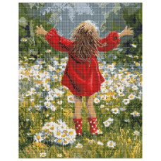 алмазна мозаїка Ідейка 40х50см. "Ромашки для серця"  АМО20200