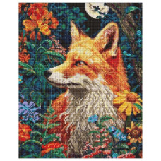 алмазна мозаїка Ідейка 40х50см. "Загадковий ліс під рудими лапками"  АМО20255