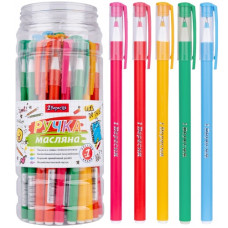 ручка в банці 1 Вересня "1441" кульк. масл. синя 0,6мм.  411832   (30/600/2400)