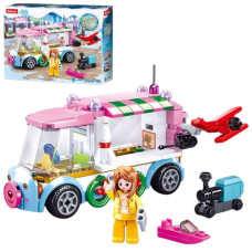 конструктор Sluban машина-станція, фігурка, 143 дет. в кор. 24х19х4,5см.  М38 В0889D  (60)