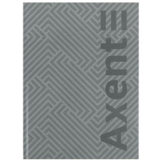 зошит А4 Axent Pattern сірий 96арк., тв. обкл., клітинка  8425-2-А  (10)