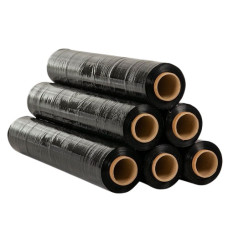 стрейч-плівка 50см. 2,5кг. 20мкр. 270м. чорна, вторинна сировина  (6)