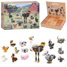 конструктор домашня тварина 2в1, адвент-календар, набір дом. тварин, в кор. 25х19х5см.  9109К12 (36)