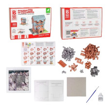 конструктор з міні-цеглинок Blocky "Дім на скелі" в кор. 24,7х18,5х5,7см. Strateg  31017  (5)