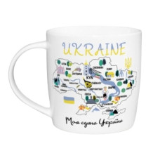 чашка Kvarta 360мл. "Моя єдина Україна" в подар. кор.  1944  (9)