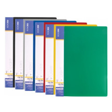 тека Economix E31208 з бок. затискачем пласт. А4  (clip B) Light  (20/120)