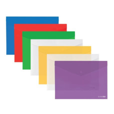 тека Economix E31302 конверт на кнопці пласт. В5  (12/180)