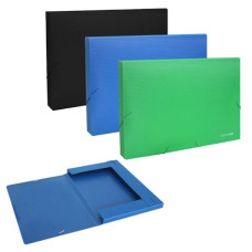 тека Economix E31401 бокс на гумках 2см. пласт. А4  (20)