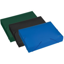 тека Economix E31405 бокс на гумках 6см. пласт. А4  (20)