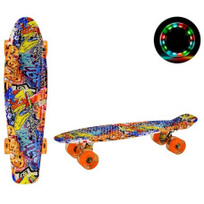 скейт пенні 56х15см., колеса PU, світло, одностор. принт  SC20409  (8)