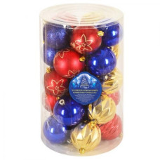 кульки ялинкові в колбі 8см. 25шт. 8521  (25/150)