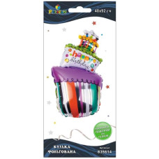 кулька фольгована Pelican Торт зі свічками Happy Birthday 92см.  835614
