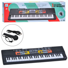 синтезатор 65х19см., 61 клав., муз., мікрофон, запис, на бат./USB, в кор. 72х23х9см.  BX-1688S (18)