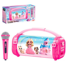 колонка 27х17х12см. акум., світло, мікрофон 15см., Bluetooth, USB-зар. в кор. 42х20х13см.  200  (8)