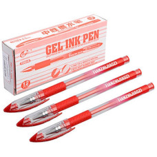 ручка Tianzhijao TZ-501B гелева червона  (12/144/1728)