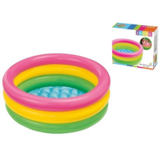басейн 61х22см., 33л., 3 кільця, ремкомпл., надувне дно, від 1 до 3 років, в кор.  57107  (12)