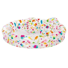 басейн дитячий круглий 122х25см., 150л., м`яч, круг, ненадув. дно, ремкомпл.  59460  (12)