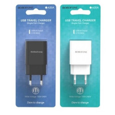 зарядний пристрій Borofone Sharp на 1 USB  BA20A