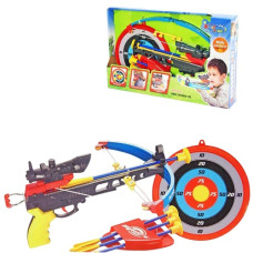 арбалет, 4 стріли-присоски, мішень, в кор. 47х7х29см.  35881К  (12)