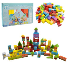 конструктор дерев`яний 100 дет. в кор.  С9443  (18)