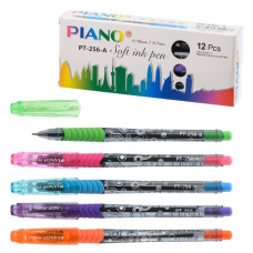 ручка Piano РТ-256А кульк. масл. синя  (12/144/1728)