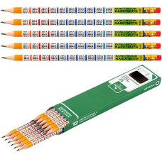 олівець чорнографітний K-I-N 1231 з таблицею множення, з гумкою, НВ  (12/144/2880)