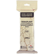 пластилін Koh-i-Noor скульптурний Keraplast білий 1000гр.  131706  (1/20)