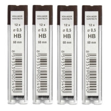 грифелі для мех. олівців Koh-i-Noor 0,5мм., НВ, 12шт. в тубусі  4152 НВ  (12/120/6000)