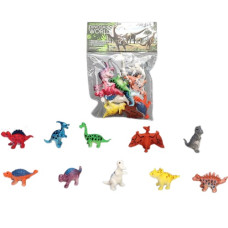 тварини мультяшні динозаврики 10шт. в кул. 12х3х18см.  824  (192/384)