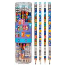 олівець чорнографітний YES Stand with Ukraine круглий з гумкою в пл. тубі  280662  (36/540/2160)