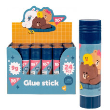 клей сухий YES PVA  9гр. Line friends  320289  (24/576)