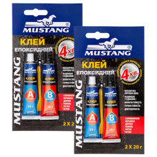 клей Mustang епоксидний "А+В" 2штх20мл. на бліст.  MG10