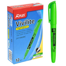 текст-маркер Beifa HY100200-GR зелений,  скош. накінеч.  (12/144)