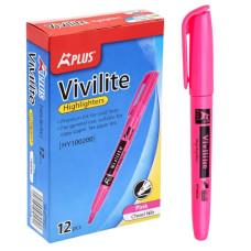 текст-маркер Beifa HY100200-PIN рожевий, скош. накінеч.  (12/144)