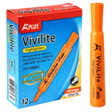 текст-маркер Beifa HY106605-OR помаранчевий, скош. накінеч.  (12/72/864)