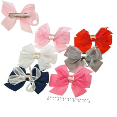 качечка-бант для волосся 8см.  1006-11025-В (013562)  (12)