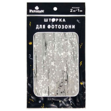шторка для фотозони Pelican 1х2м. "Зіркове небо" срібло  872152  (10/300)