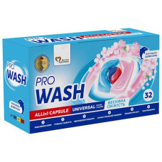 капсули для прання Pro Wash Весняна свіжість 32шт.